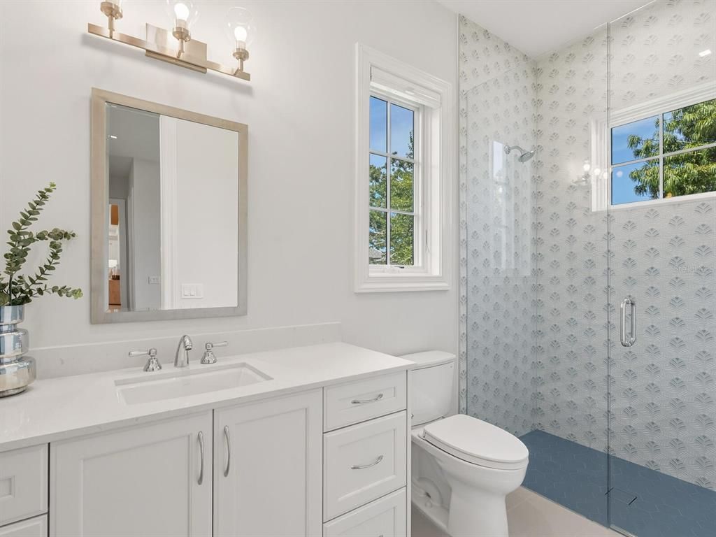 Bathroom, Glass Shower, Interior