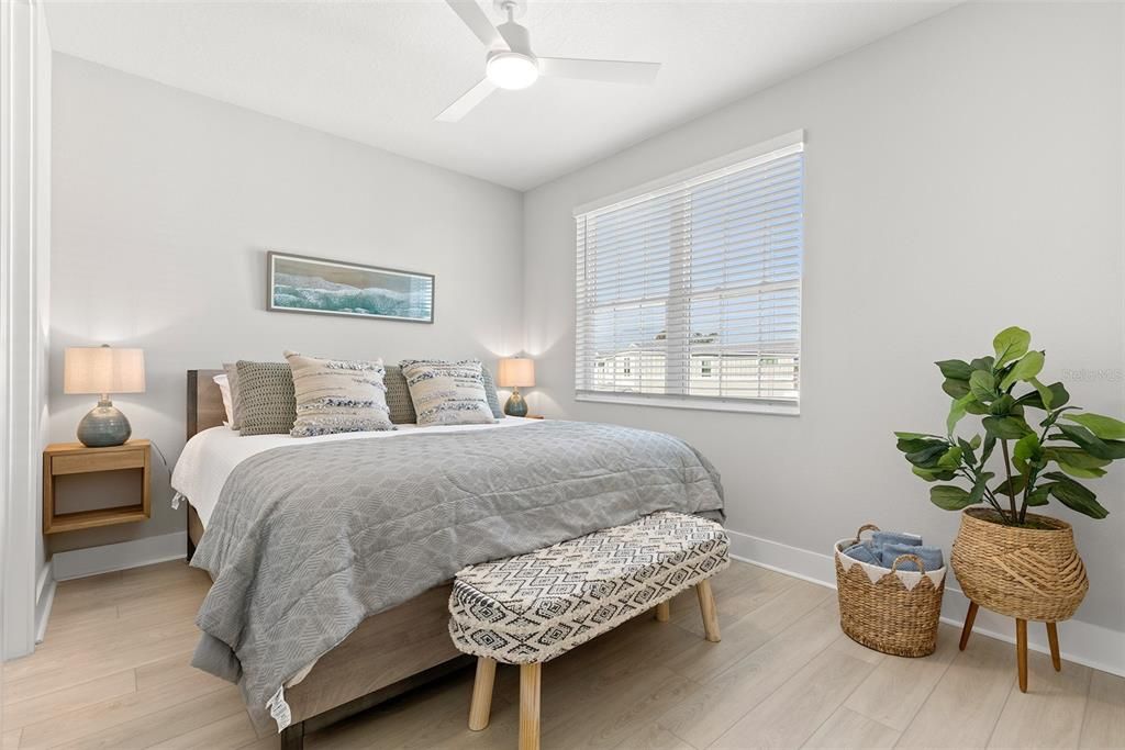Bedroom, Interior, Wood Texture Flooring