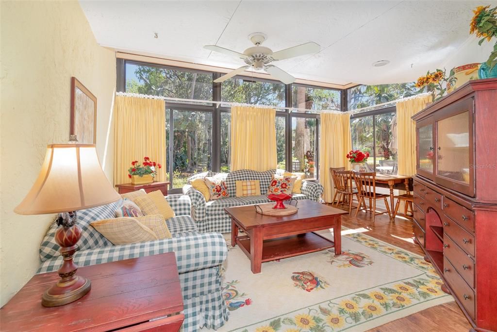 Dining room, Interior, Living room, Sun Room, Wood Texture Flooring