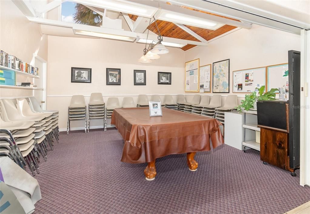 Billiard Table, Game Room, Interior, Pendant Lights