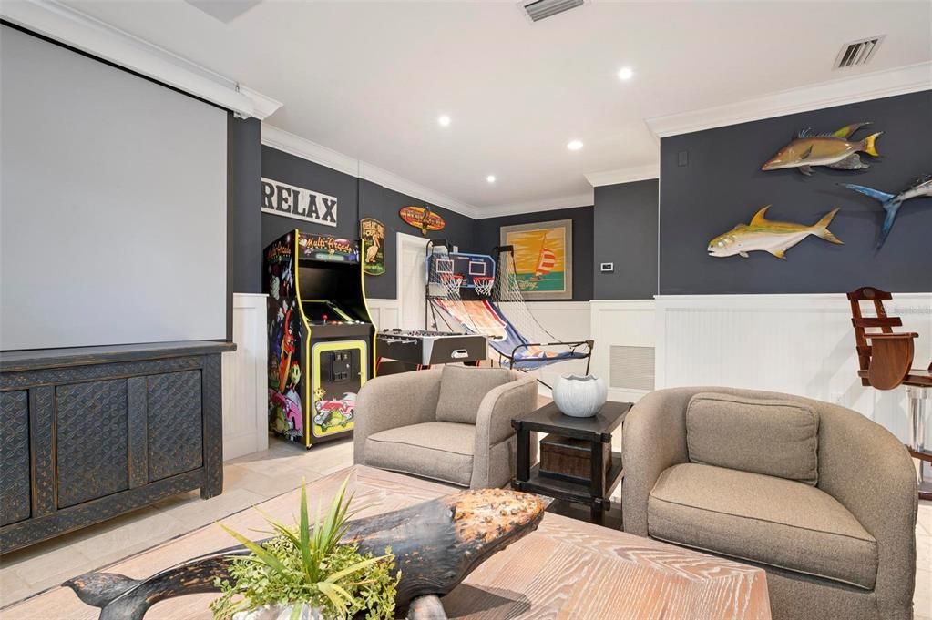 Interior, Living room, Recessed Lighting