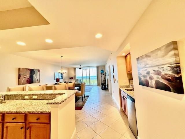 Dining room, Interior, Kitchen, Living room, Pendant Lights, Recessed Lighting, Water