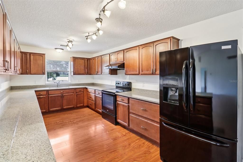Interior, Kitchen, Wood Texture Flooring