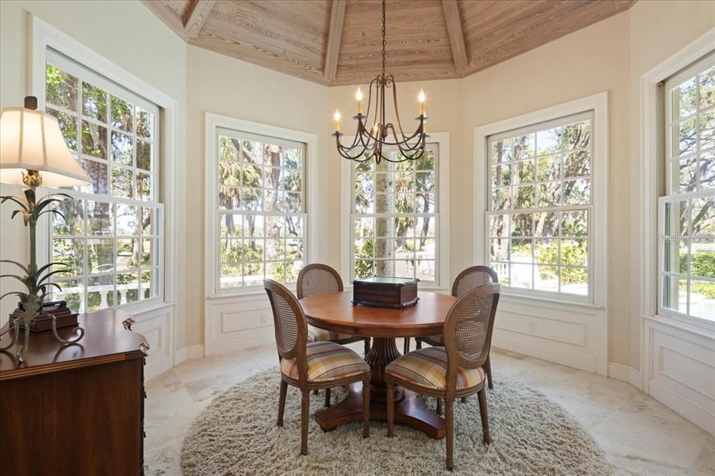 Chandelier, Dining room, Interior, Wooden Ceilings