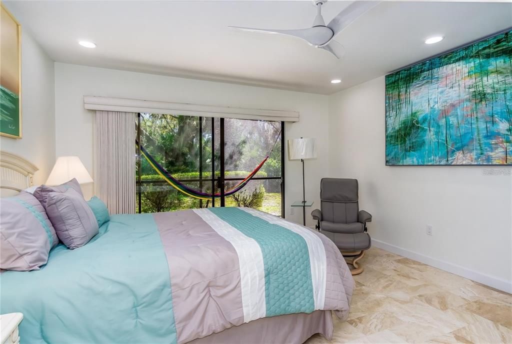 Bedroom, Interior, Recessed Lighting