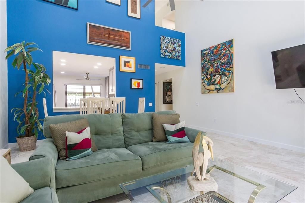 Dining room, Interior, Living room, Recessed Lighting