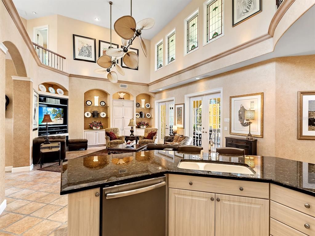 Interior, Kitchen, Living room, Recessed Lighting