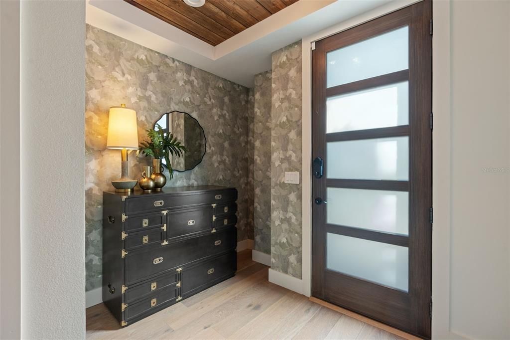 Interior, Recessed Lighting, Wooden Ceilings, Wood Texture Flooring
