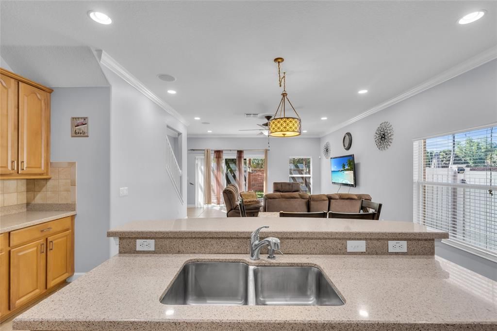 Interior, Living room, Pendant Lights, Recessed Lighting