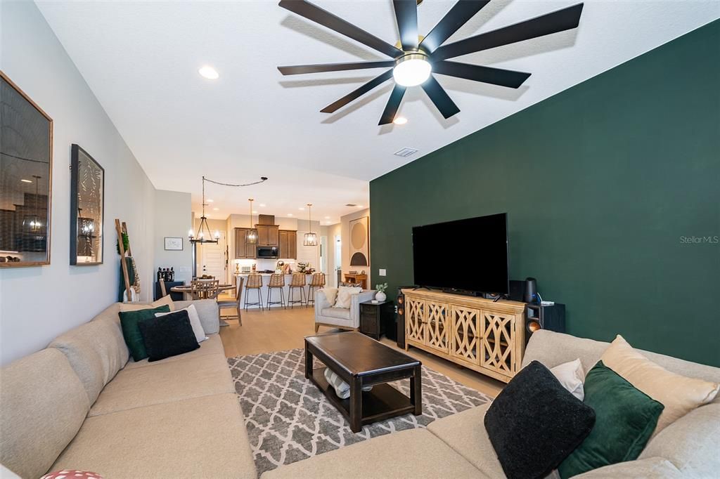 Dining room, Interior, Kitchen, Living room, Pendant Lights, Recessed Lighting