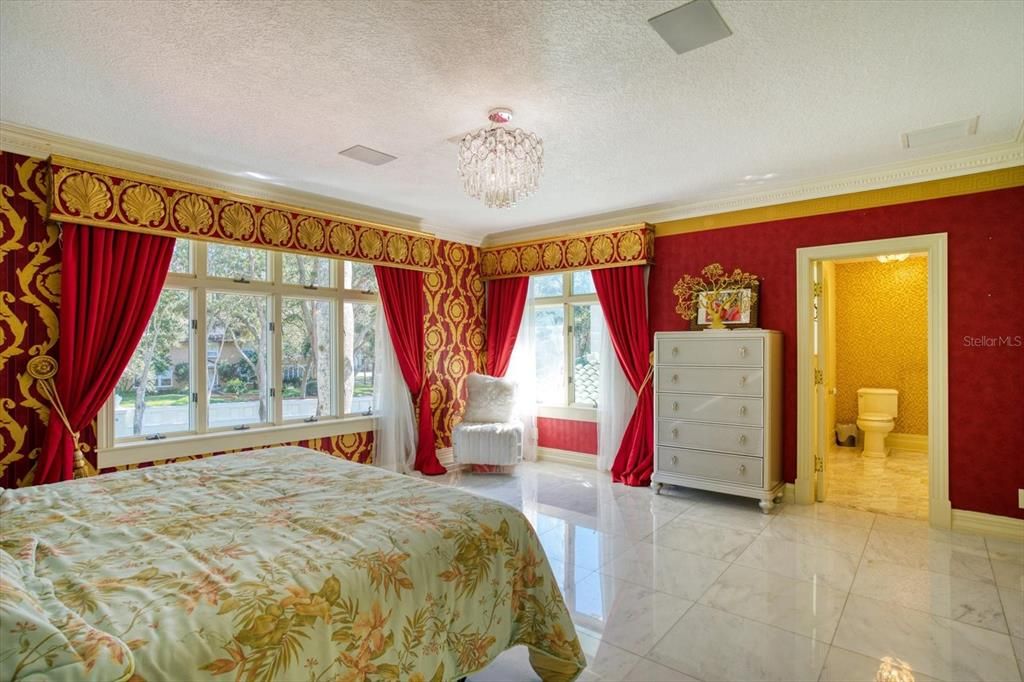 Bedroom, Chandelier, Interior