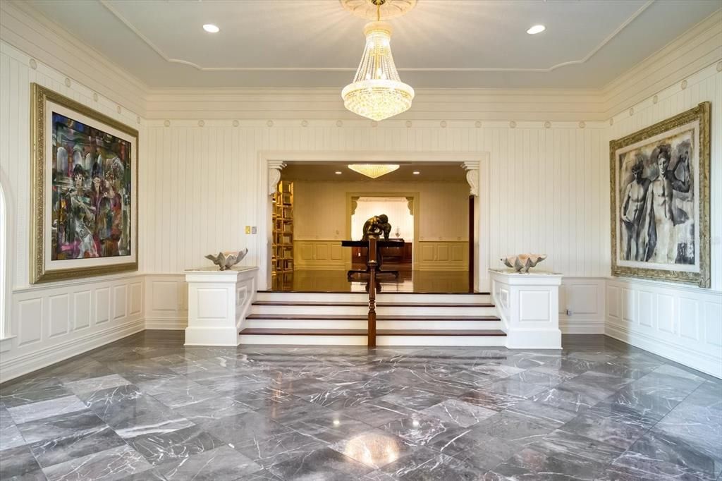 Interior, Marble, Recessed Lighting