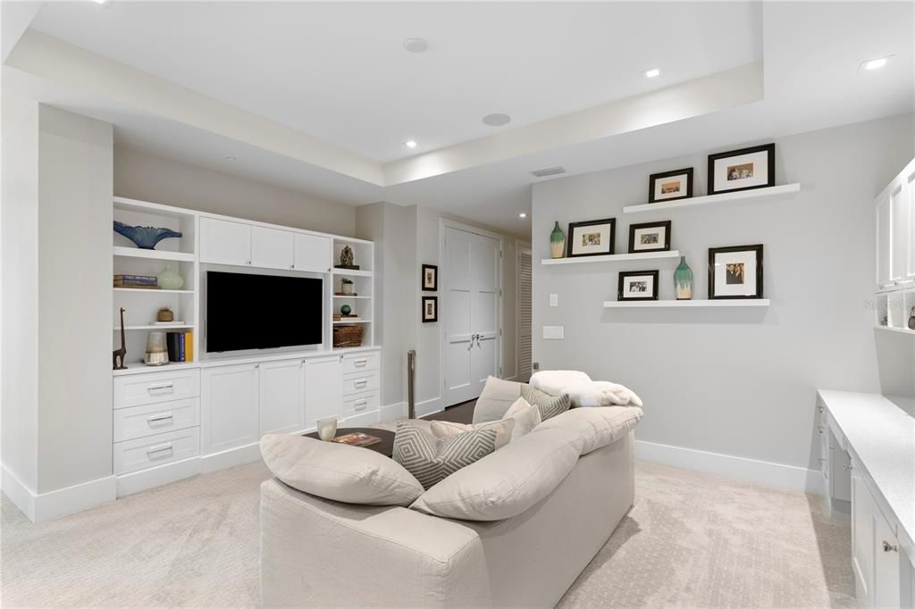 Interior, Living room, Recessed Lighting