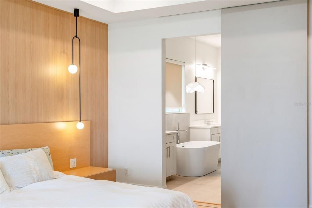 Bathroom, Bedroom, Free Standing Baths, Interior, Wooden Walls