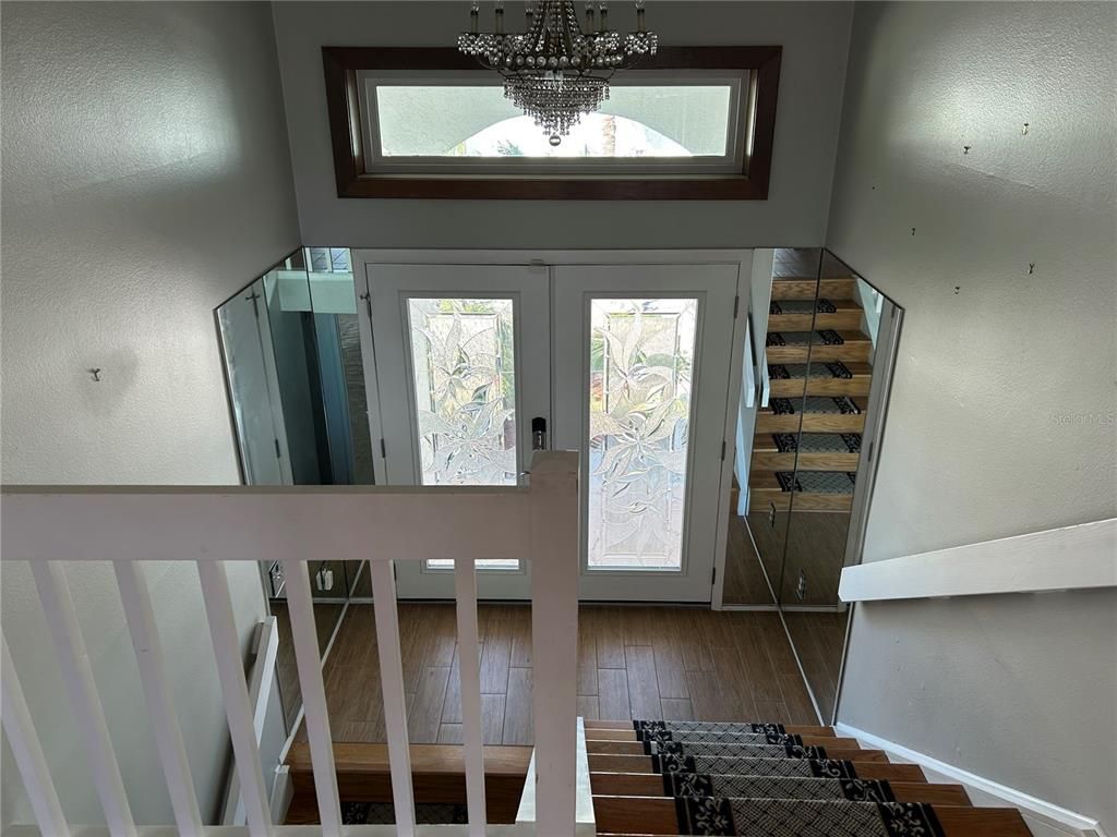 Chandelier, Interior, Wood Texture Flooring