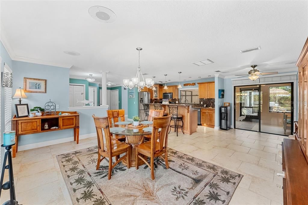 Dining room, Interior, Kitchen, Pendant Lights