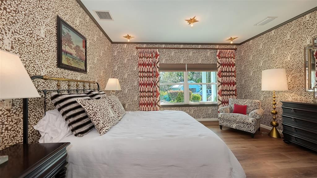 Bedroom, Interior, Wood Texture Flooring