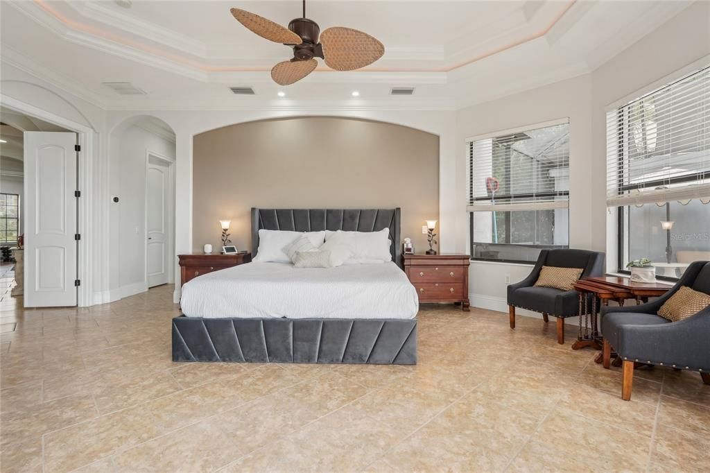 Bedroom, Interior, Recessed Lighting