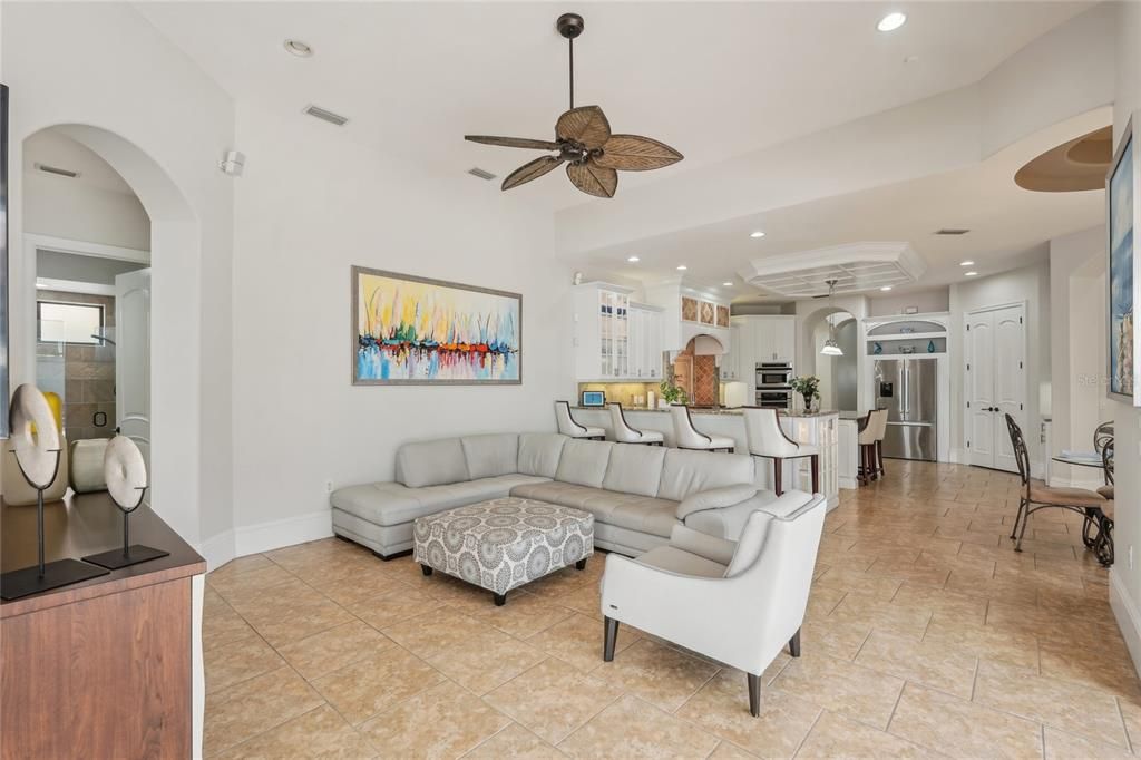 Interior, Kitchen, Living room, Recessed Lighting, Stainless Steel Appliances