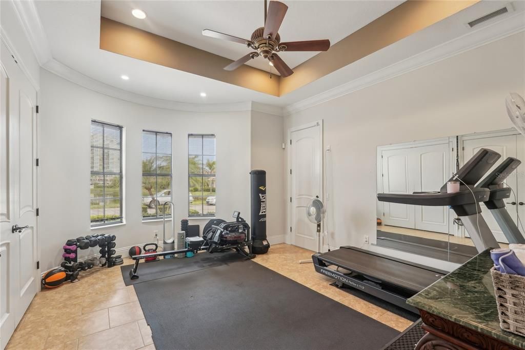 Fitness Equipment, Interior, Recessed Lighting