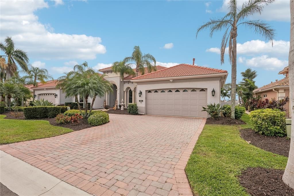 Attached, Backyard, Exterior, Facade, Mediterranean