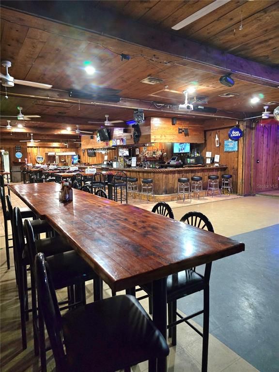 Dining room, Interior, Wooden Ceilings, Wooden Walls