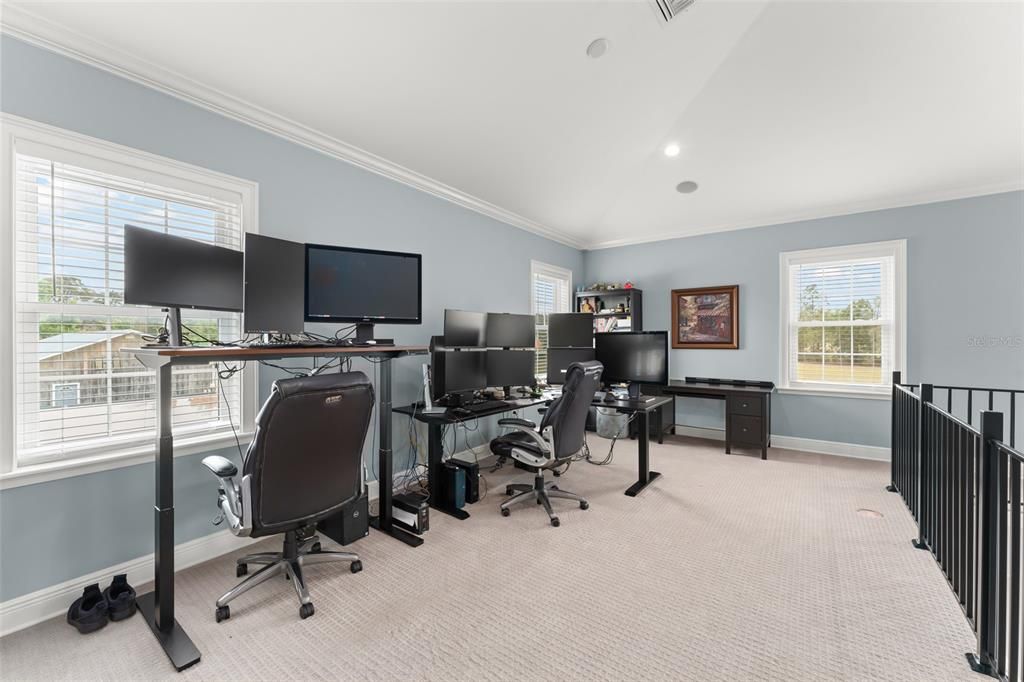 Home Office, Interior, Recessed Lighting