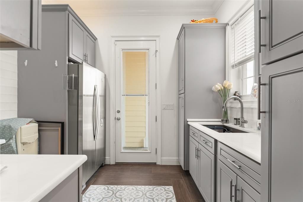Interior, Kitchen, Wood Texture Flooring