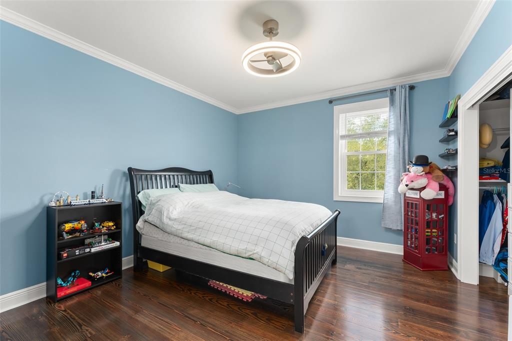 Bedroom, Interior, Wood Texture Flooring