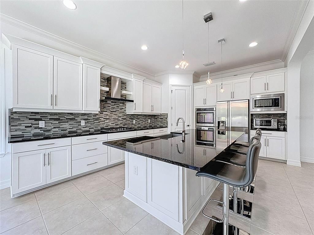 Interior, Kitchen, Pendant Lights, Recessed Lighting, Stainless Steel Appliances