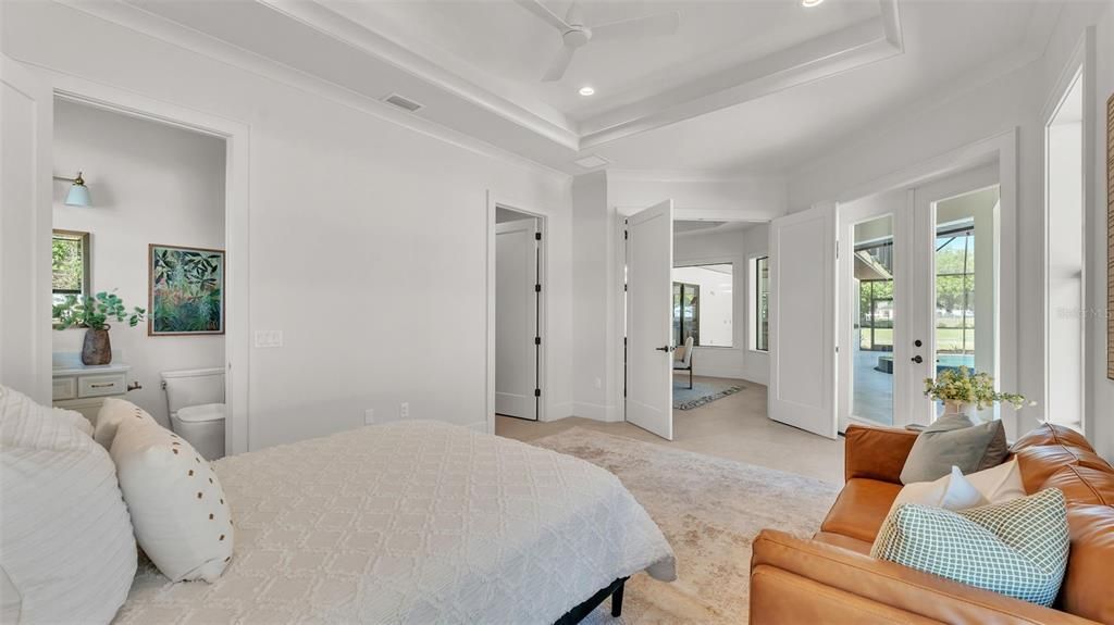 Bedroom, Interior, Recessed Lighting