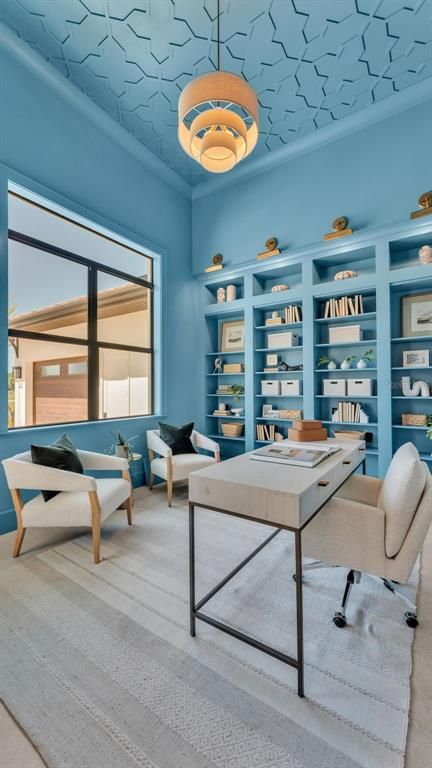 Home Office, Interior, Pendant Lights