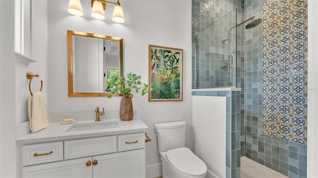 Bathroom, Glass Shower, Interior