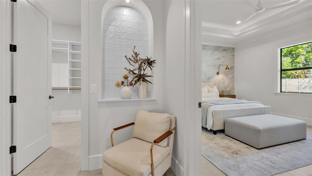 Bedroom, Interior, Recessed Lighting