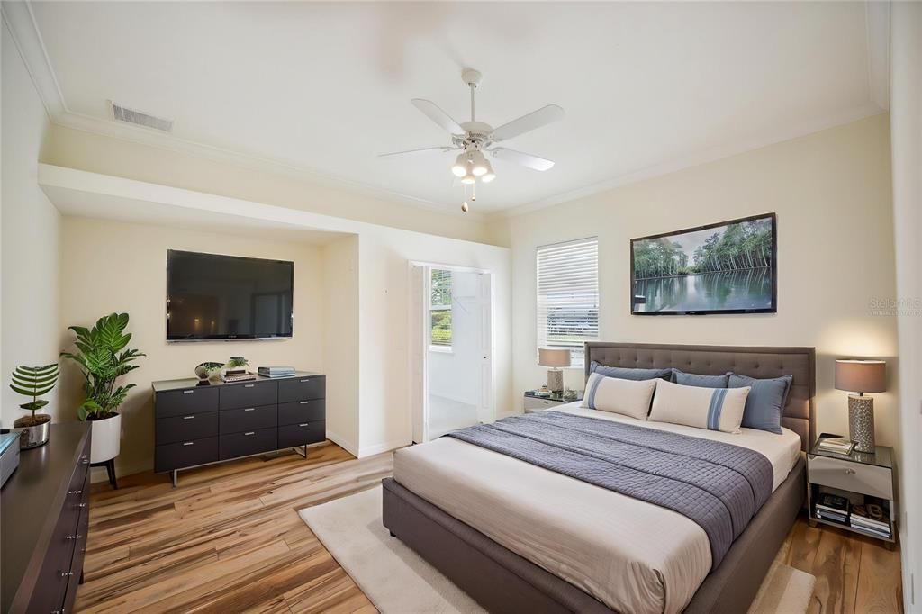Bedroom, Interior, Wood Texture Flooring