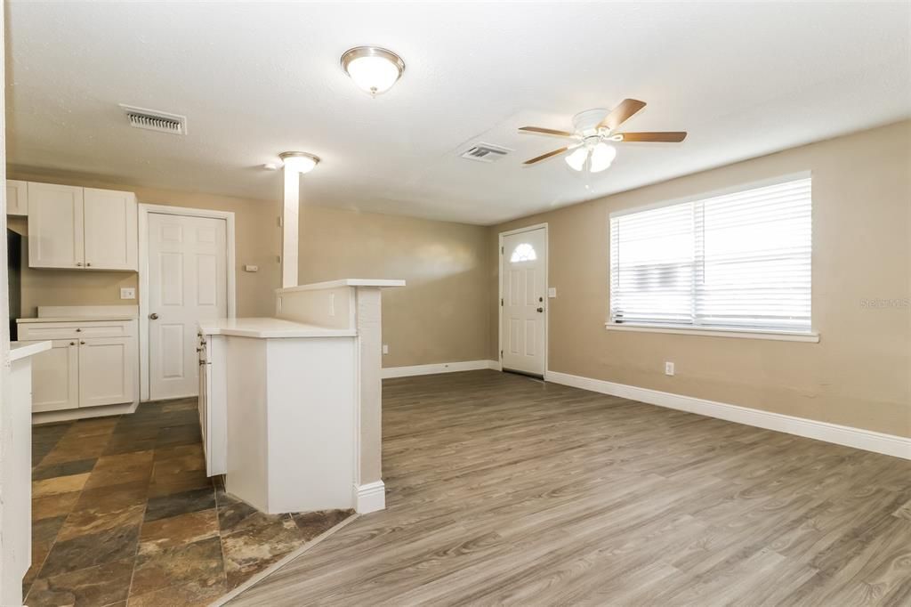Interior, Kitchen, Wood Texture Flooring