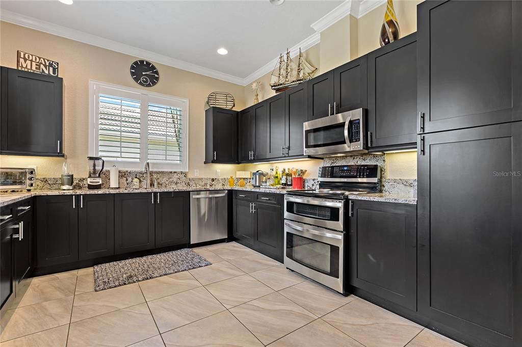 Interior, Kitchen, Recessed Lighting, Stainless Steel Appliances