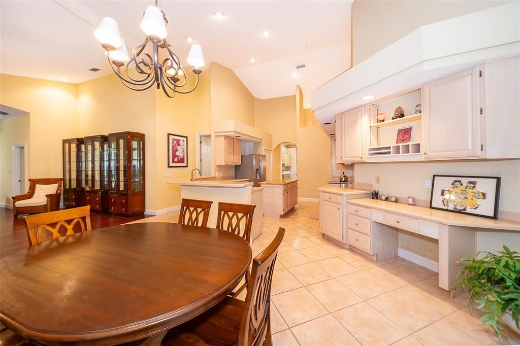 Chandelier, Dining room, Interior, Kitchen, Recessed Lighting