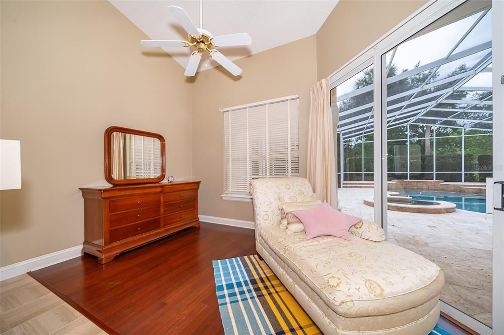 Interior, Pool, Sun Room, Wood Texture Flooring