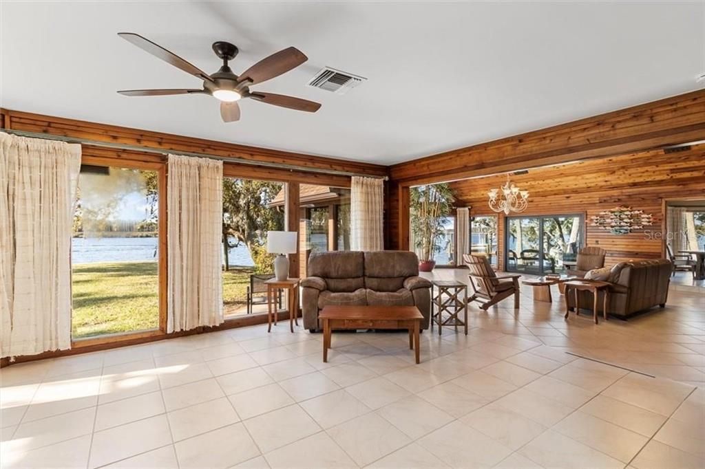 Chandelier, Interior, Living room, Water, Wooden Walls