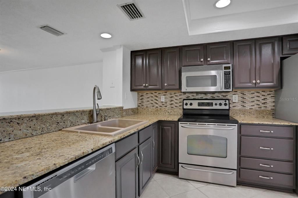 Interior, Kitchen, Recessed Lighting, Stainless Steel Appliances