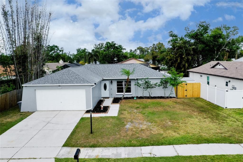 Attached, Backyard, Exterior, Facade, Ranch