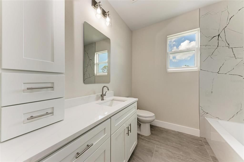 Bathroom, Interior, Marble Walls