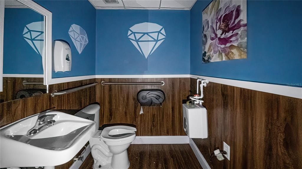 Bathroom, Interior, Wood Texture Flooring