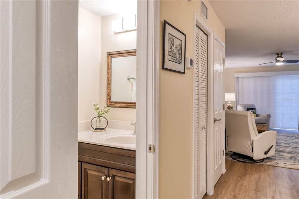 Bathroom, Interior, Wood Texture Flooring