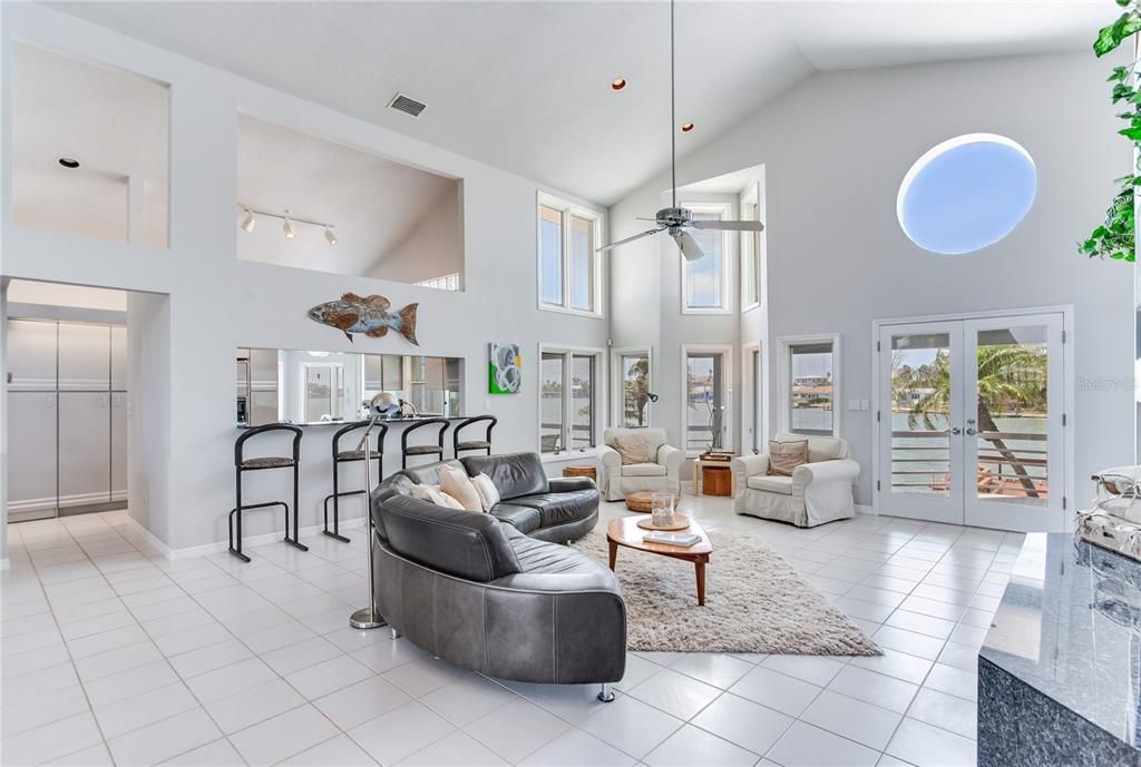 Interior, Living room, Recessed Lighting