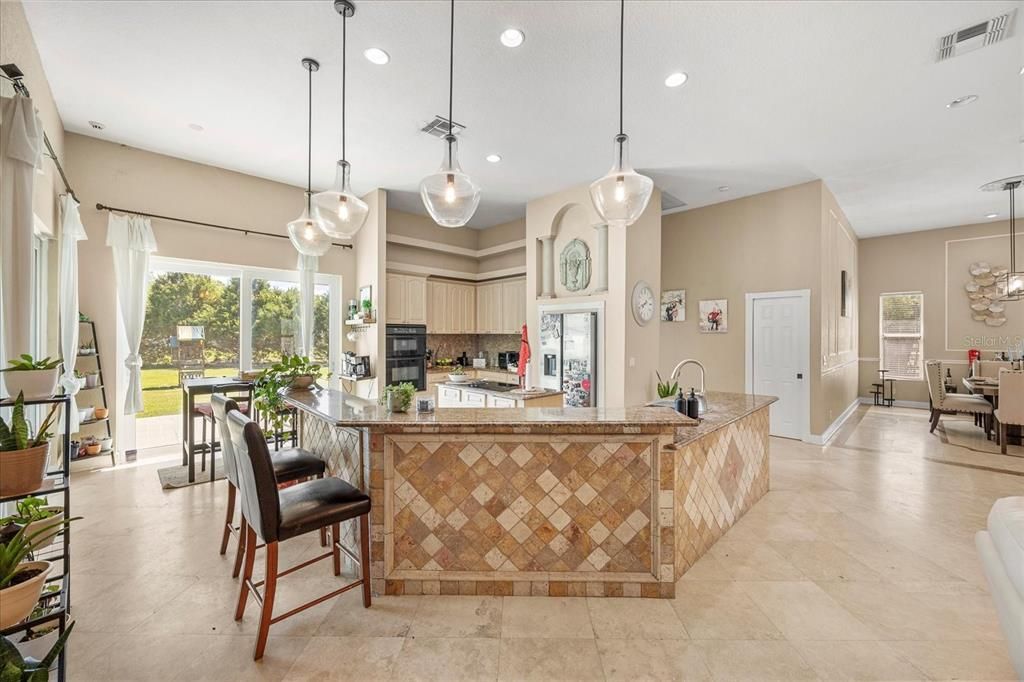 Dining room, Interior, Kitchen, Pendant Lights, Recessed Lighting