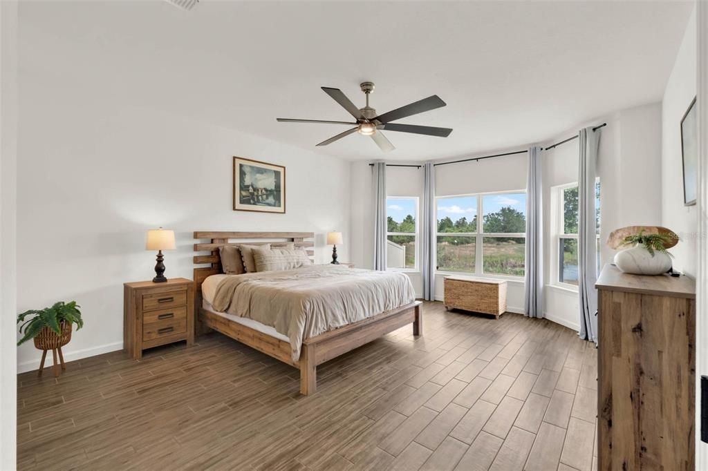 Bedroom, Interior, Wood Texture Flooring