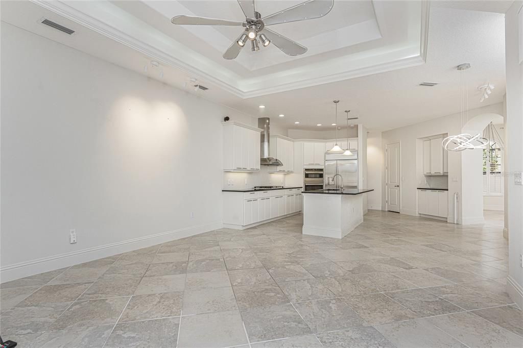 Interior, Kitchen, Pendant Lights, Recessed Lighting, Stainless Steel Appliances