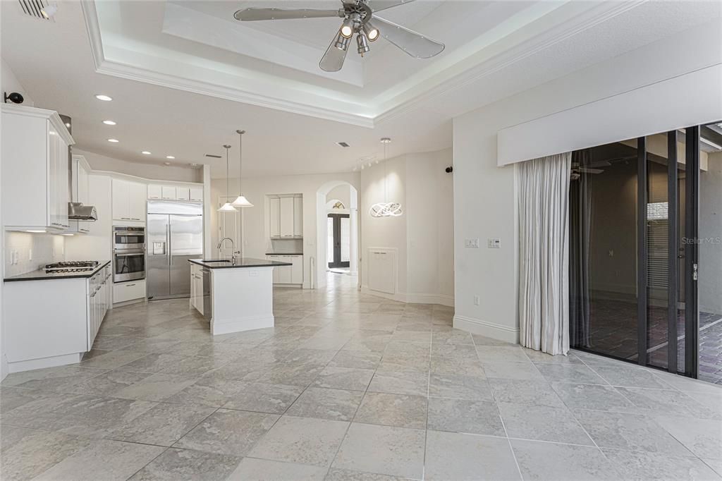 Interior, Kitchen, Pendant Lights, Recessed Lighting, Stainless Steel Appliances